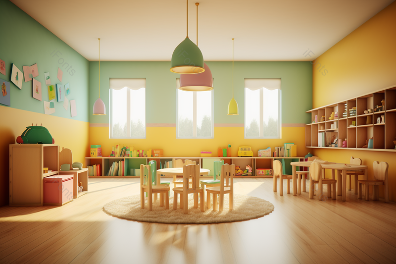 整齐的儿童保育中心,高清,摄影图,摄影图片,图片大全,摄影图免费下载